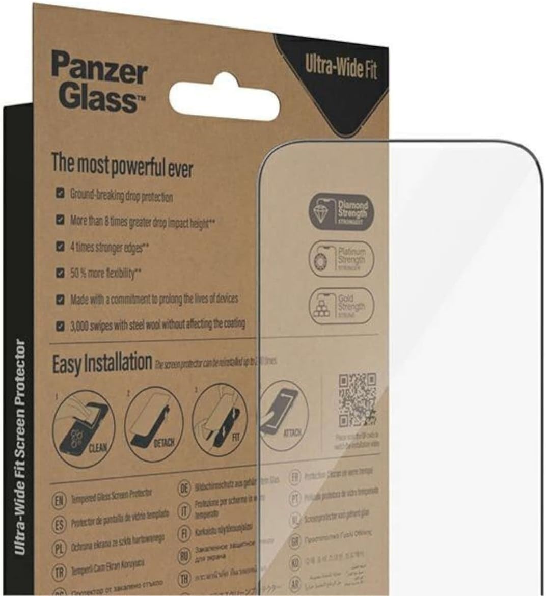 PanzerGlass Ultra-Wide Fit Apple iPhone Doorzichtige schermbeschermer 1 stuk(s