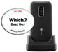 Doro 6820 4G Unlocked Flip Mobile Phone for Seniors with Talking Number Keys, 2MP Camera, Assistance Button and Charging Cradle