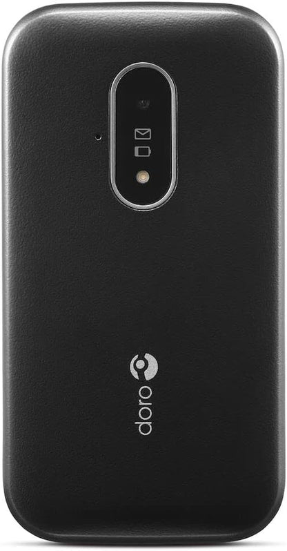 Doro 6820 4G Unlocked Flip Mobile Phone for Seniors with Talking Number Keys, 2MP Camera, Assistance Button and Charging Cradle