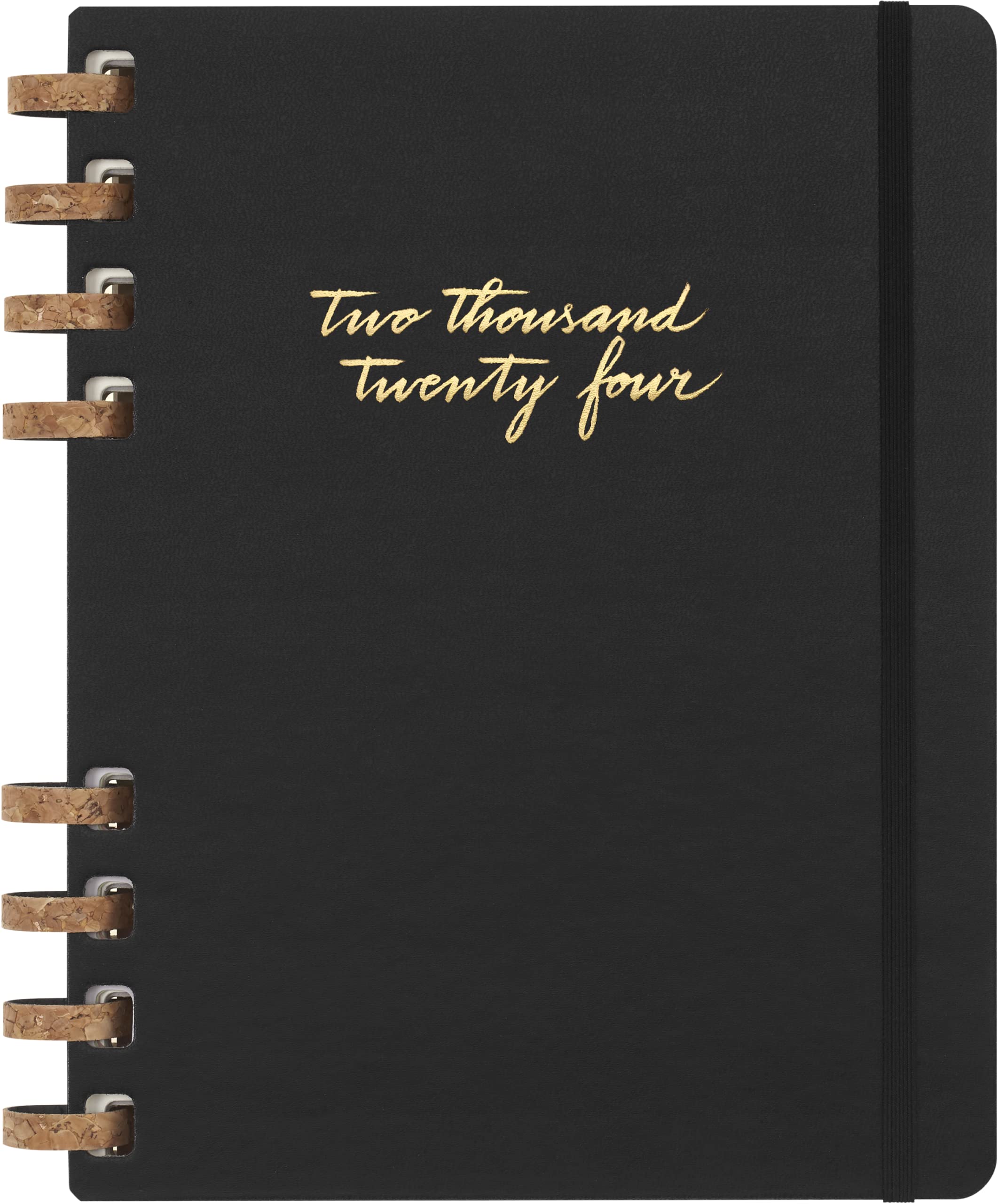 Moleskine Monthly and Weekly Spiral Agenda 12 Months 2024, Agenda 2024, Size XL 20,4x25,2, Hard Cover and Elastic Closure, Colour Black