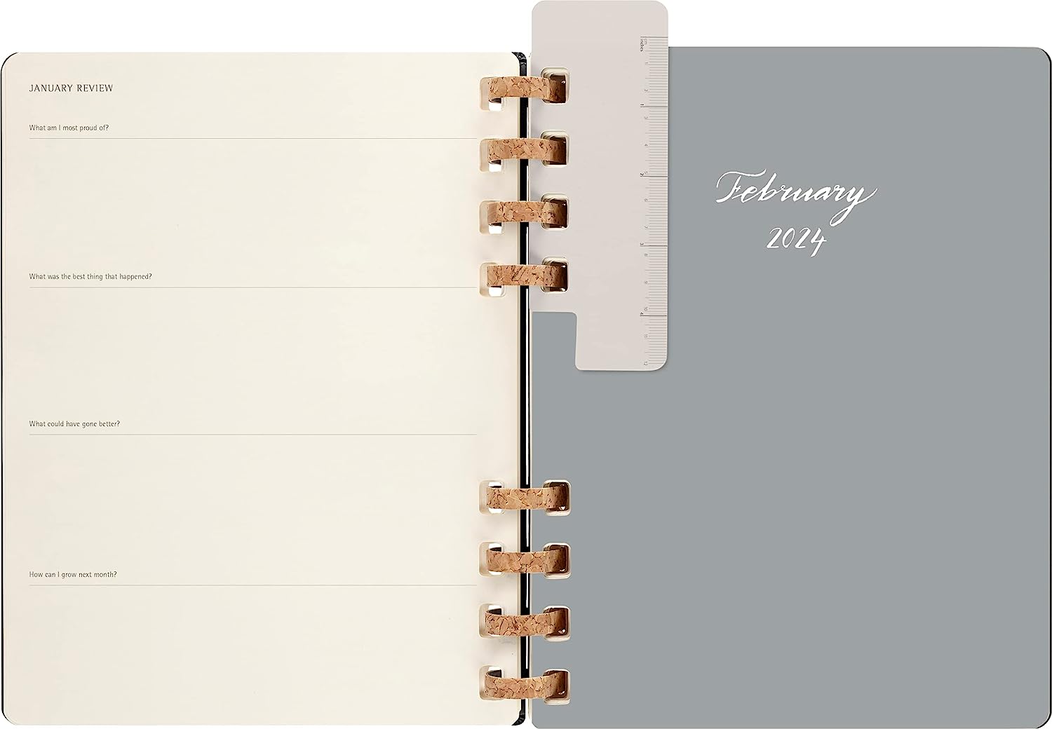Moleskine Monthly and Weekly Spiral Agenda 12 Months 2024, Agenda 2024, Size XL 20,4x25,2, Hard Cover and Elastic Closure, Colour Black
