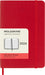 Moleskine Daily Agenda 12 Months 2024, Agenda 2024, Size Pocket 9x14, Soft Cover and Elastic Closure, Colour Scarlet Red Daily Soft Cover - Pocket Scarlet Red