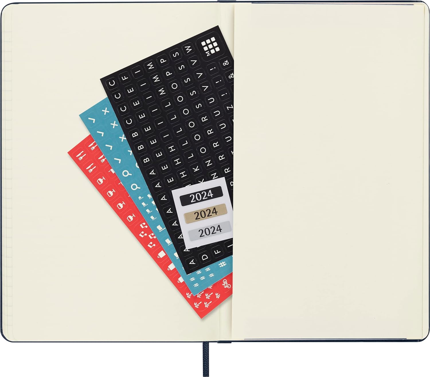 Moleskine Weekly Agenda With Space For Notes 12 Months 2024, Agenda 2024, Size Large 13x21, Hard Cover And Elastic Closure, Colour
