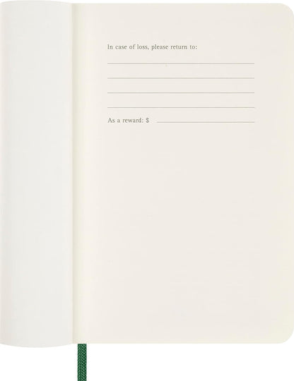 Moleskine Weekly Agenda with Space for Notes 12 Months 2024, Agenda 2024, Size Pocket 9x14, Soft Cover and Elastic Closure, Colour