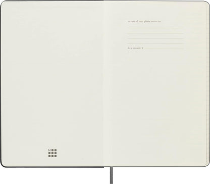 Moleskine Undated Weekly Planner, Weekly Planner with Hard Cover and Elastic Closure, Size Large, 13 x 21 cm, Color