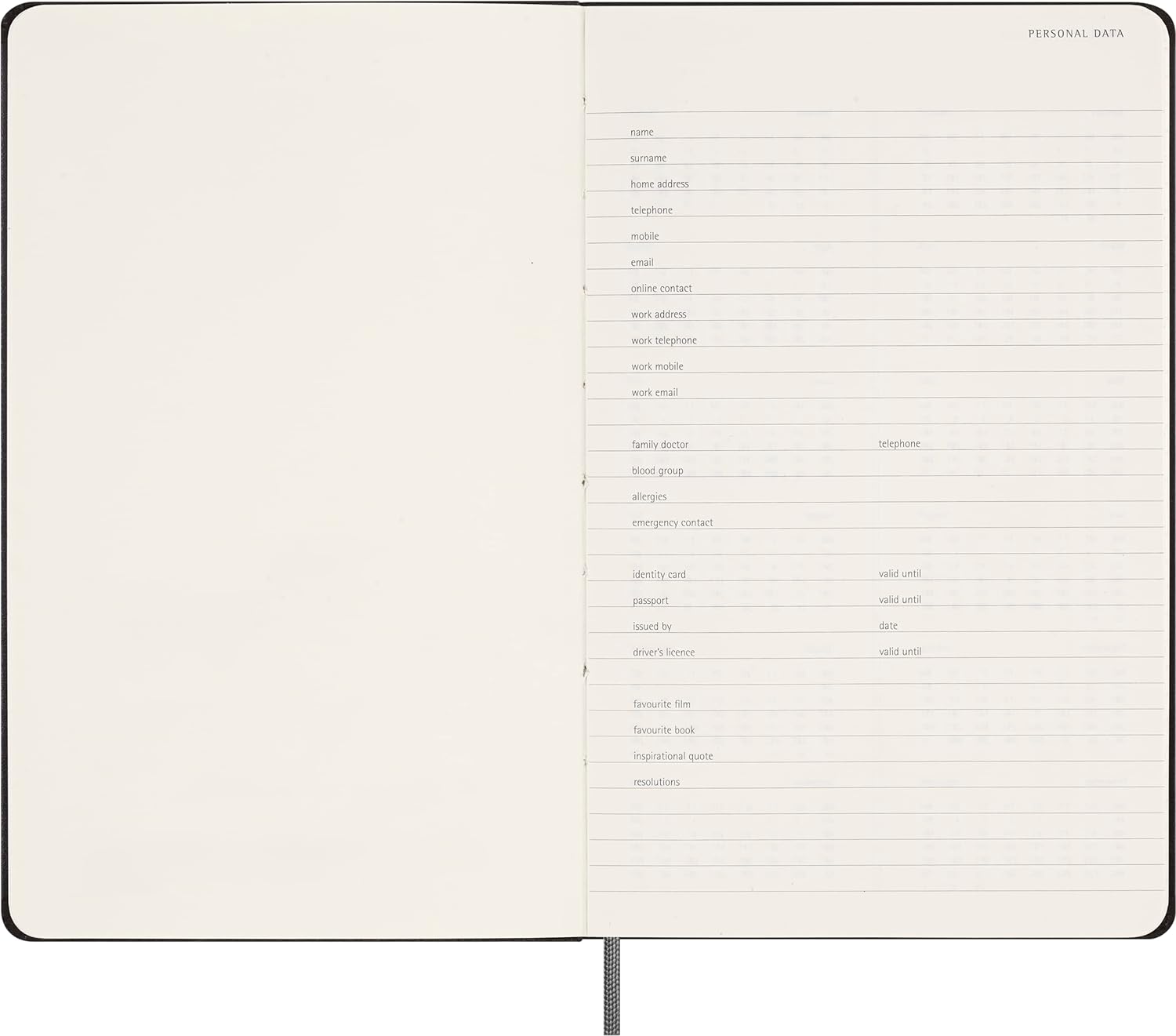 Moleskine Undated Weekly Planner, Weekly Planner with Hard Cover and Elastic Closure, Size Large, 13 x 21 cm, Color