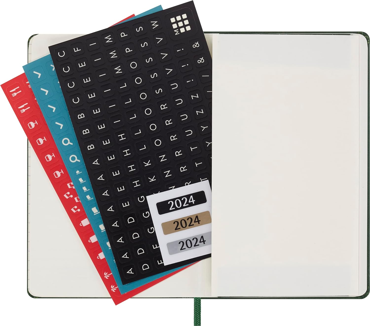 Moleskine Daily Agenda 12 Months 2024, Agenda 2024, Size Pocket 9x14, Hard Cover and Elastic Closure, Colour