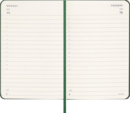 Moleskine Daily Agenda 12 Months 2024, Agenda 2024, Size Pocket 9x14, Hard Cover and Elastic Closure, Colour