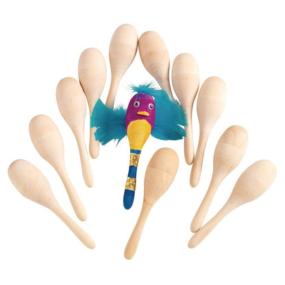 Colorations MARACAS Decorate Your Own Wooden Maracas (Pack of 12
