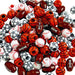 Colorations Plastic Sports Ball Beads for Kids.5 lb, Accent Beads, Ball Beads, Football, Soccer, Baseball, Basketball, Arts & Crafts, Boys & Girls