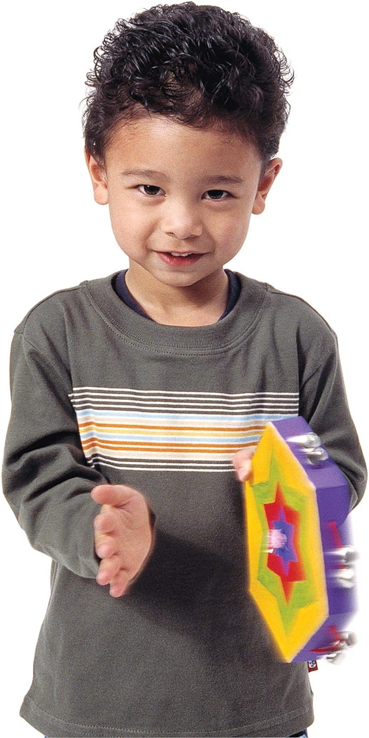 COLORATIONS - Tambourine craft set for children, 12 pieces, musical instruments craft idea
