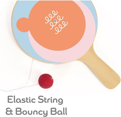 Classic World - Classic World Houten Racket met Bal aan Koord