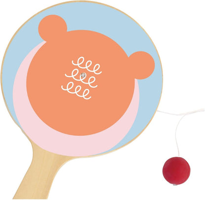 Classic World - Classic World Houten Racket met Bal aan Koord