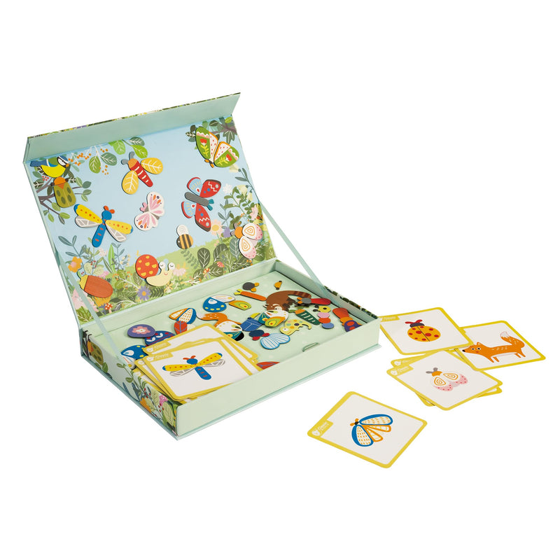 CLASSIC WORLD Magnetspiel Insektenwelt | Magnet Puzzle ab 3 Jahre | Magnetpuzzle mit 66 Teilen | Magnetspiel für Kinder