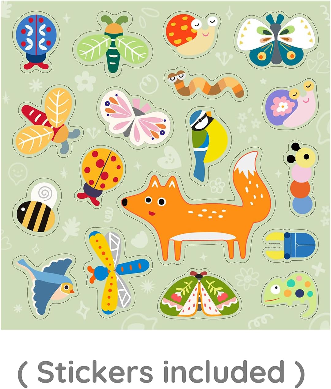 CLASSIC WORLD Magnetspiel Insektenwelt | Magnet Puzzle ab 3 Jahre | Magnetpuzzle mit 66 Teilen | Magnetspiel für Kinder