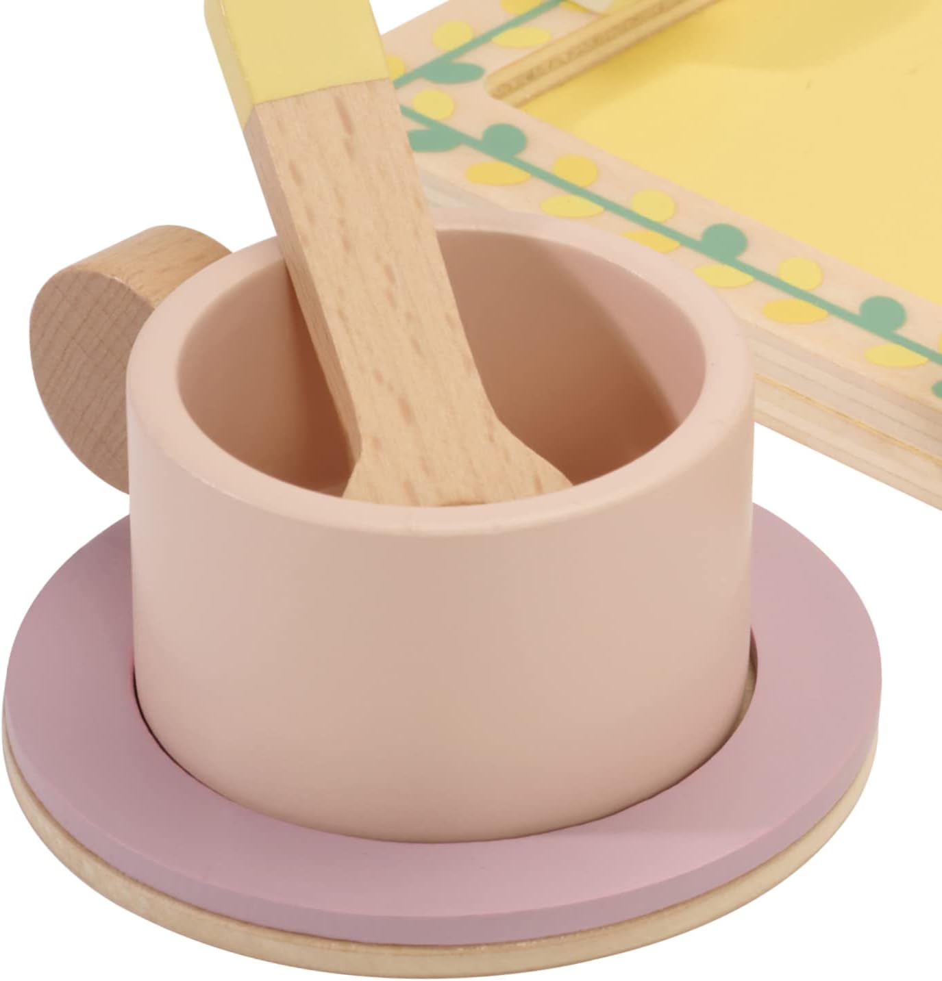 Classic World - Grace Afternoon Tea Set - Wooden Pretend Play Tea Party - Role Play Toy Set - Colourful Kitchen Pretend Playset - Montessori Toys - Suitable for 3+ Years Old