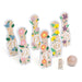 Classic World World Houten Bowlingset Bloemen, 14dlg,