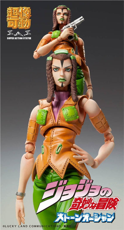 MediCos JoJo’s Bizarre Adventure Part 6: Ermes Costello Chozokado Super Action Statue Figure, Multicolor