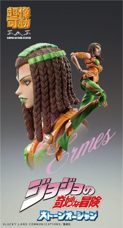 MediCos JoJo’s Bizarre Adventure Part 6: Ermes Costello Chozokado Super Action Statue Figure, Multicolor