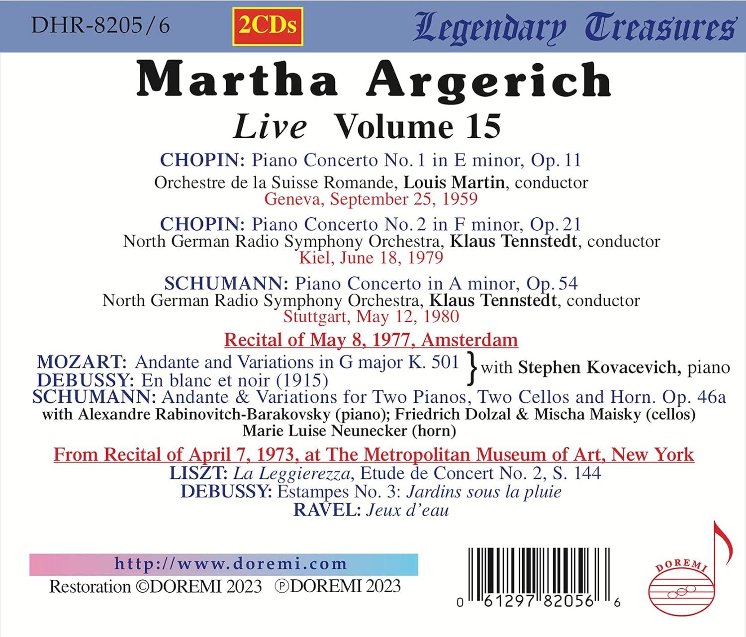 Martha Argerich: Live - Volume 15