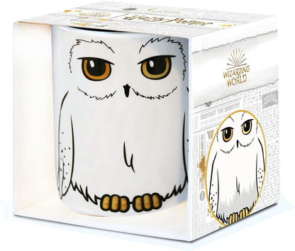 Logoshirt® Harry Potter - Hedwig - Eeylops Owl Emporium I Porcelain Coffee Mug, 300 ml I Dishwasher & Microwave Safe I in Coloured Gift Box I Licensed Original Design