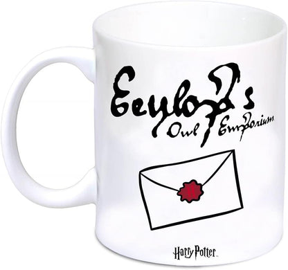 Logoshirt® Harry Potter - Hedwig - Eeylops Owl Emporium I Porcelain Coffee Mug, 300 ml I Dishwasher & Microwave Safe I in Coloured Gift Box I Licensed Original Design