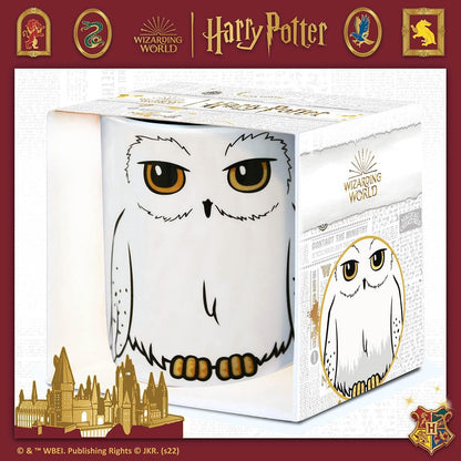 Logoshirt® Harry Potter - Hedwig - Eeylops Owl Emporium I Porcelain Coffee Mug, 300 ml I Dishwasher & Microwave Safe I in Coloured Gift Box I Licensed Original Design
