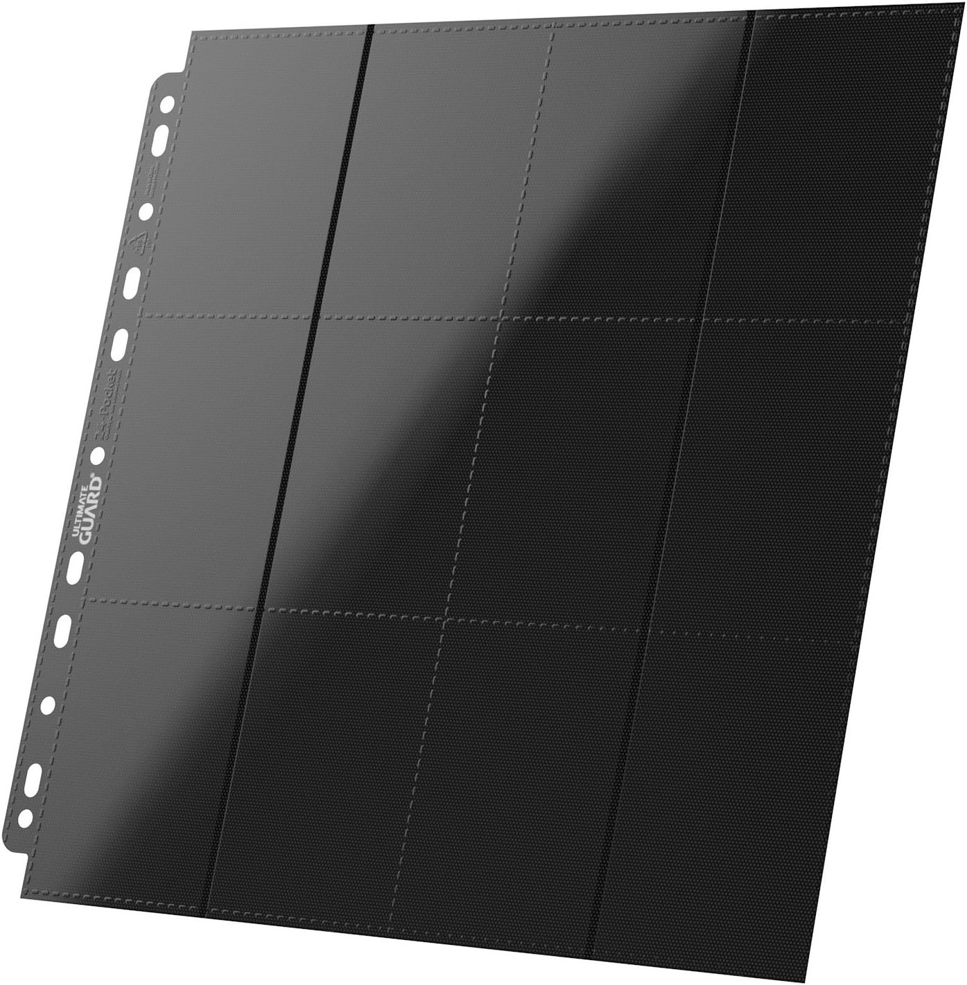 Ultimate Guard-No 24-Pocket QuadRow Pages Side-Loading Negro (10), Color (UGD010829