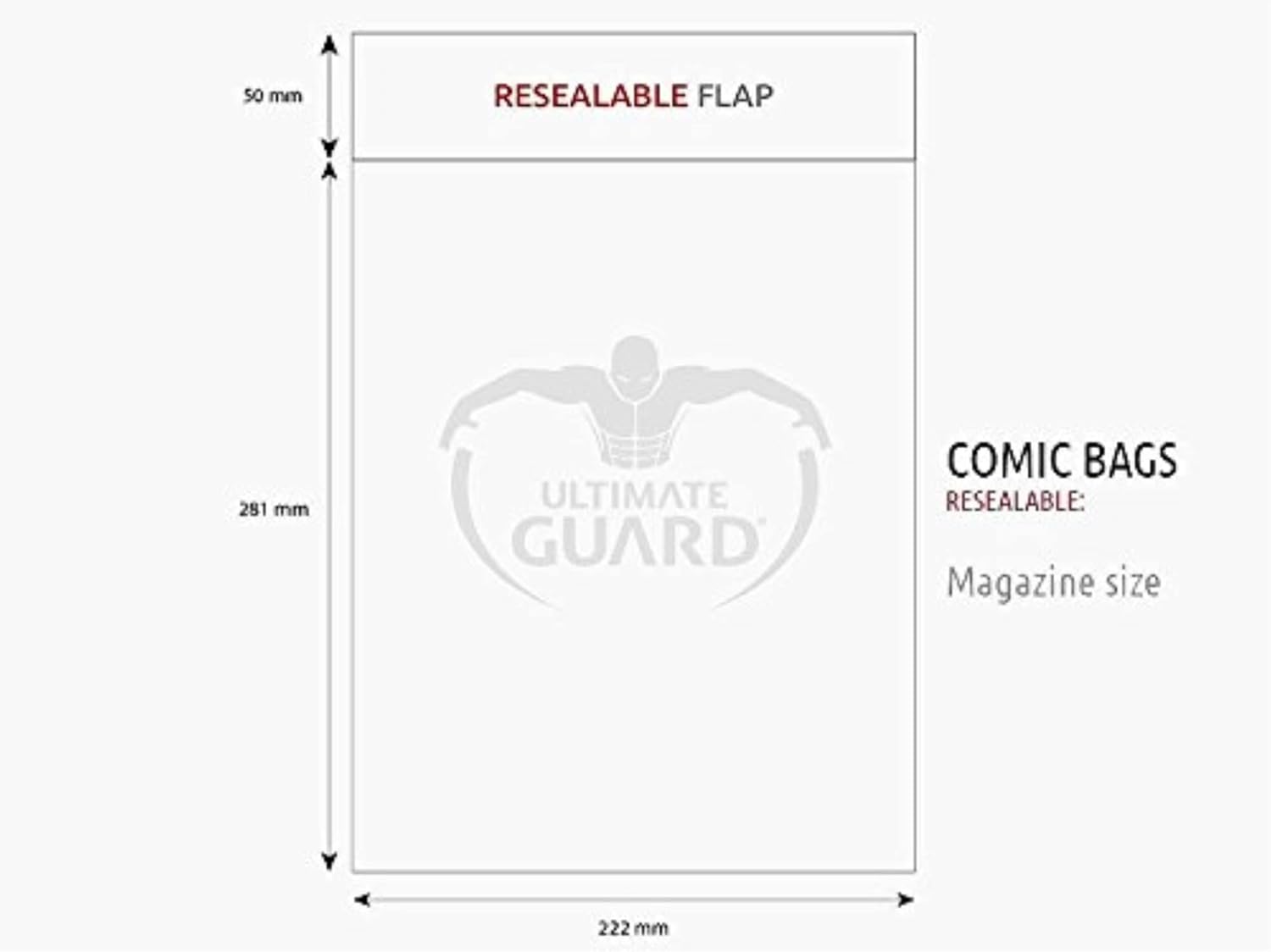Ultimate Guard Resealable Magazine Comic Bags
