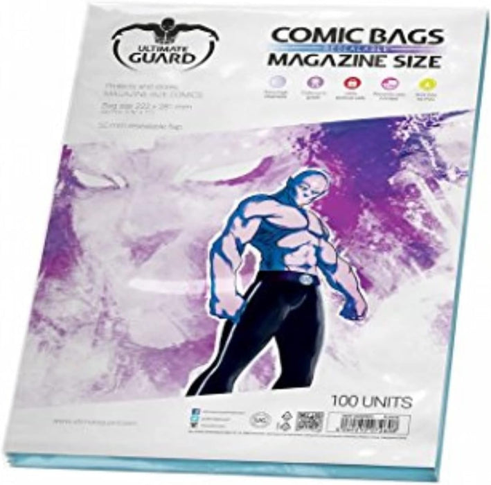 Comic Bags Resealable for Magazine Size (Pack of 100