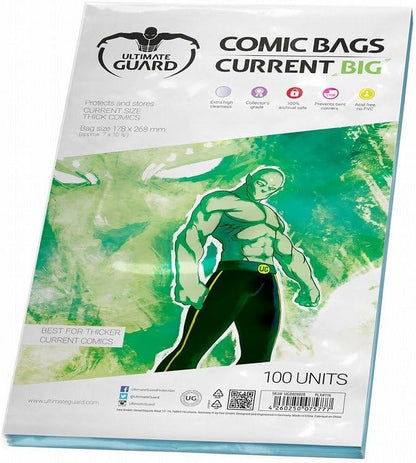 Ultimate Guard Comic Bags Current Thick Cards