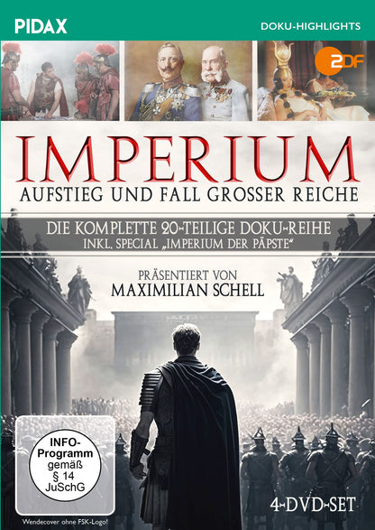 Imperium - Aufstieg und Fall großer Reiche / Die komplette 20-teilige Doku-Serie inkl. Special „Imperium der Päpste“ (Pidax Doku-Highlights)