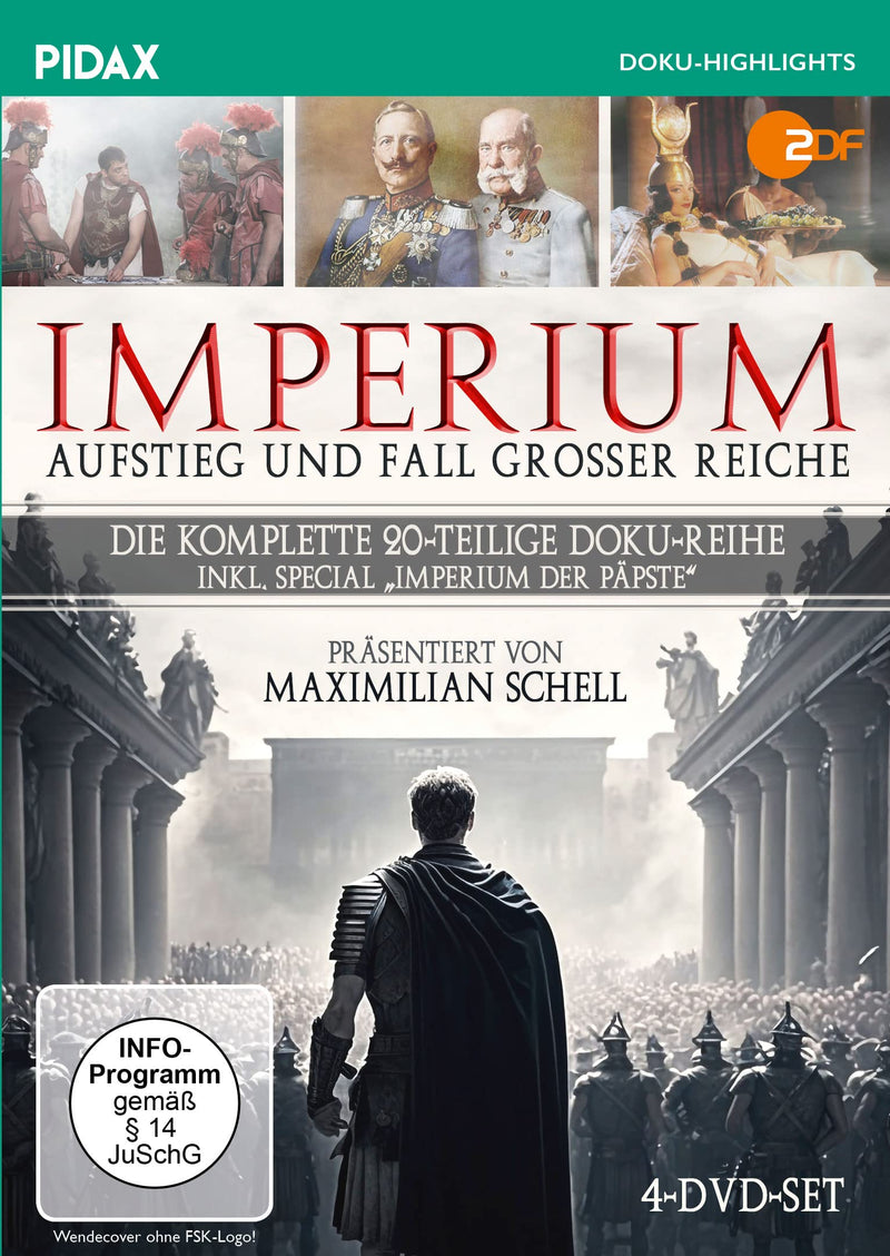 Imperium - Aufstieg und Fall großer Reiche / Die komplette 20-teilige Doku-Serie inkl. Special „Imperium der Päpste“ (Pidax Doku-Highlights)