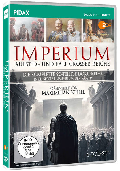 Imperium - Aufstieg und Fall großer Reiche / Die komplette 20-teilige Doku-Serie inkl. Special „Imperium der Päpste“ (Pidax Doku-Highlights)