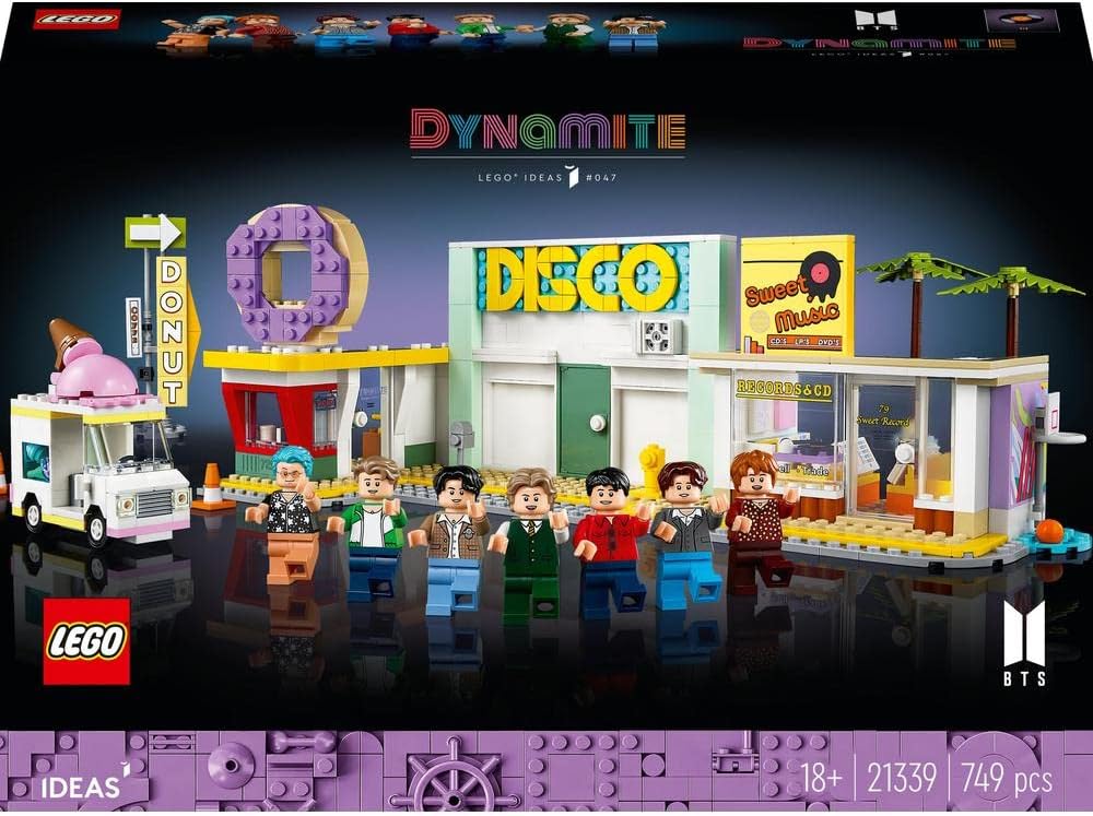 LEGO Ideas BTS Dynamite 21339 Dynamite Adult Goods Toy Block Present Music Boys Girls Adults