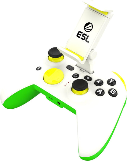 RiotPWR ESL Game Controller for Android Smartphones USB-C, Interference-Free Game Flow, Power Pass Through Charging, ZeroG Holder, Improved 8-Way D-Pad, Share Button, Audio Jack, RP1925ESL
