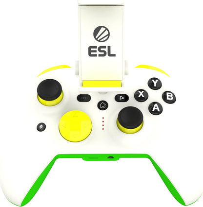 RiotPWR ESL Game Controller for Android Smartphones USB-C, Interference-Free Game Flow, Power Pass Through Charging, ZeroG Holder, Improved 8-Way D-Pad, Share Button, Audio Jack, RP1925ESL