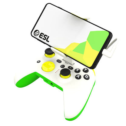 RiotPWR ESL Game Controller for Android Smartphones USB-C, Interference-Free Game Flow, Power Pass Through Charging, ZeroG Holder, Improved 8-Way D-Pad, Share Button, Audio Jack, RP1925ESL