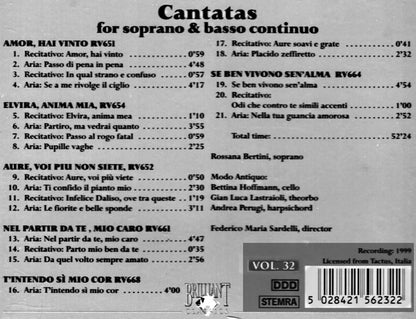 Cantatas for Soprana & basso continuo, Vol. 32