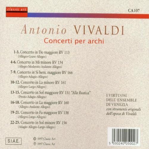 Concerti Per Archi