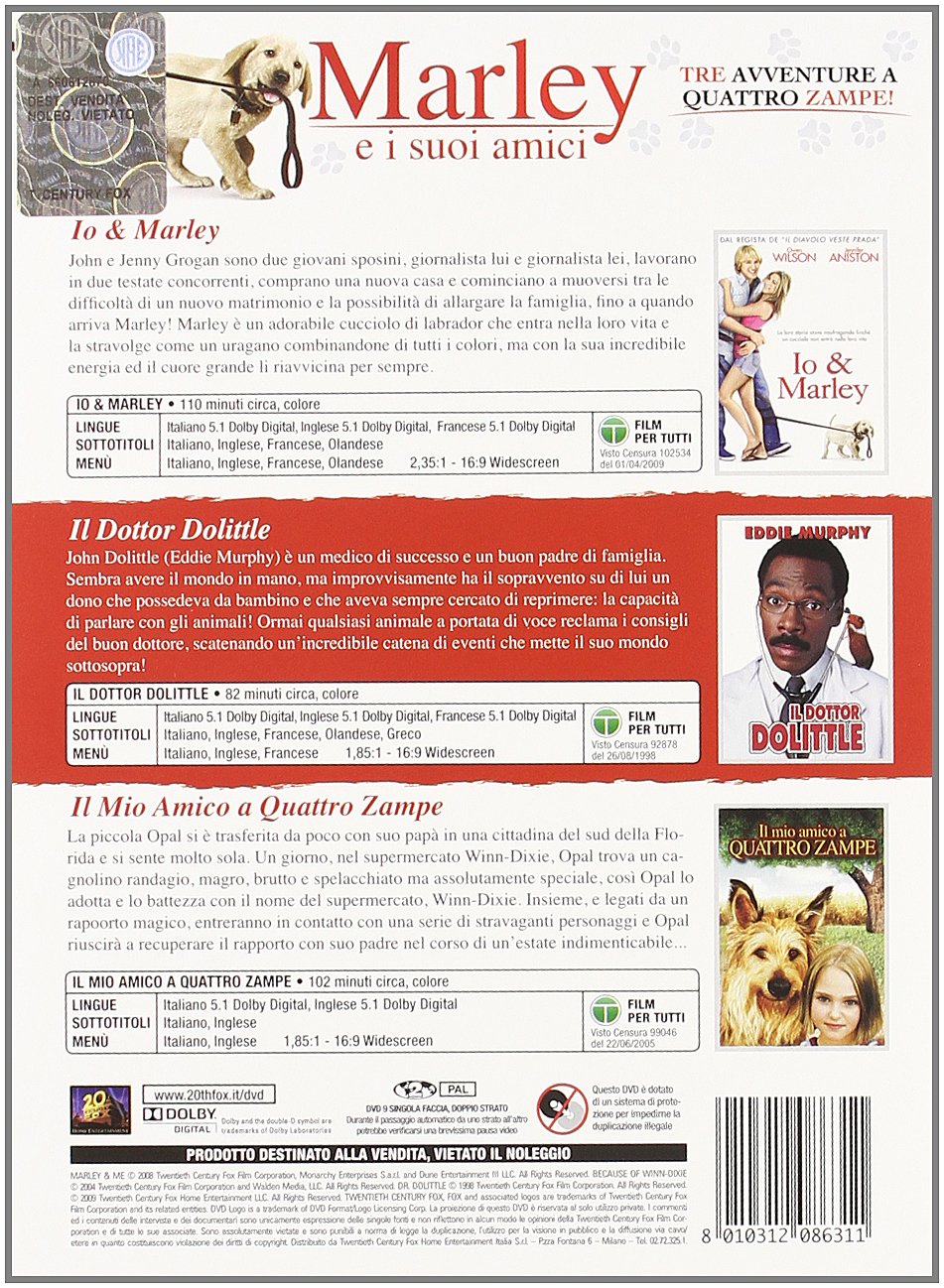 Marley E I Suoi Amici Collection (3 Dvd