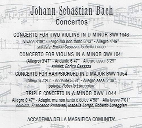 Concertos Bwv1043/1041/1054