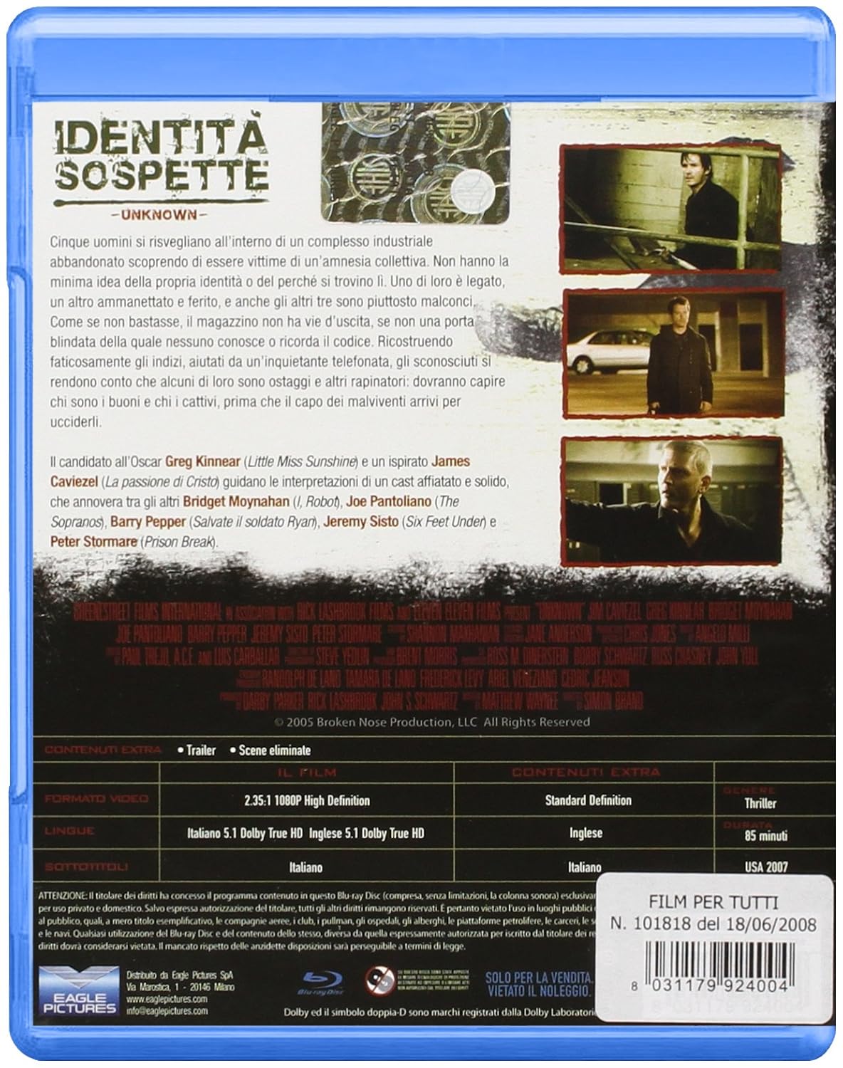 Identita` Sospette - (Italian Import)