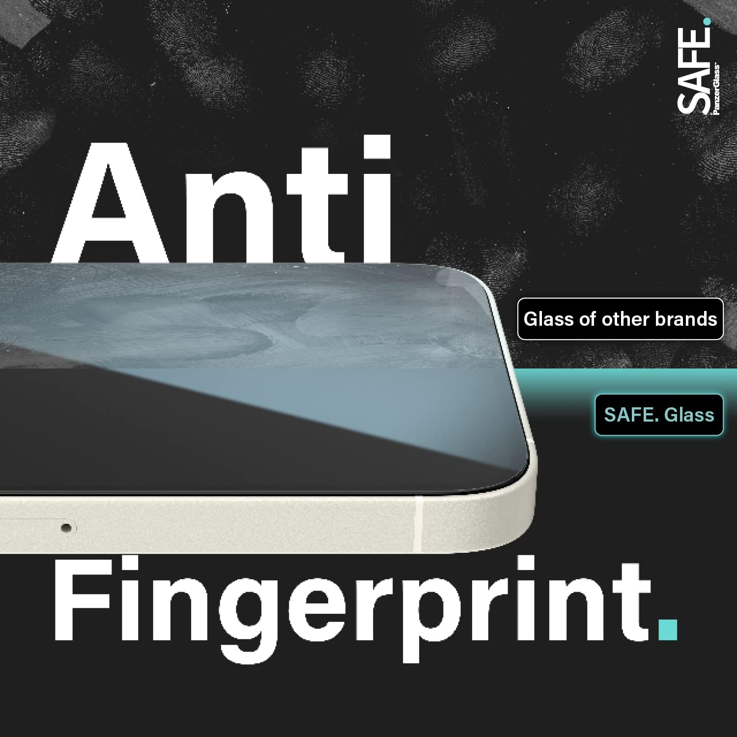PanzerGlass SAFE Screen Protector for iPhone 14 - scratch proof tempered glass iPhone screen protector with full screen coverage - anti-bacterial, fingerprint resistant and shockproof