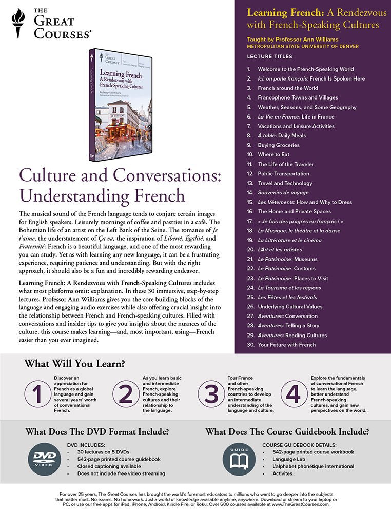 Learning French: A Rendezvous with French-Speaking Cultures