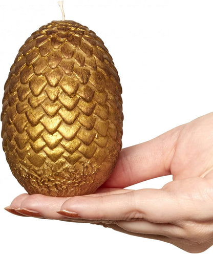 Game Of Thrones - Sculpted Dragon Egg Candle - Gold