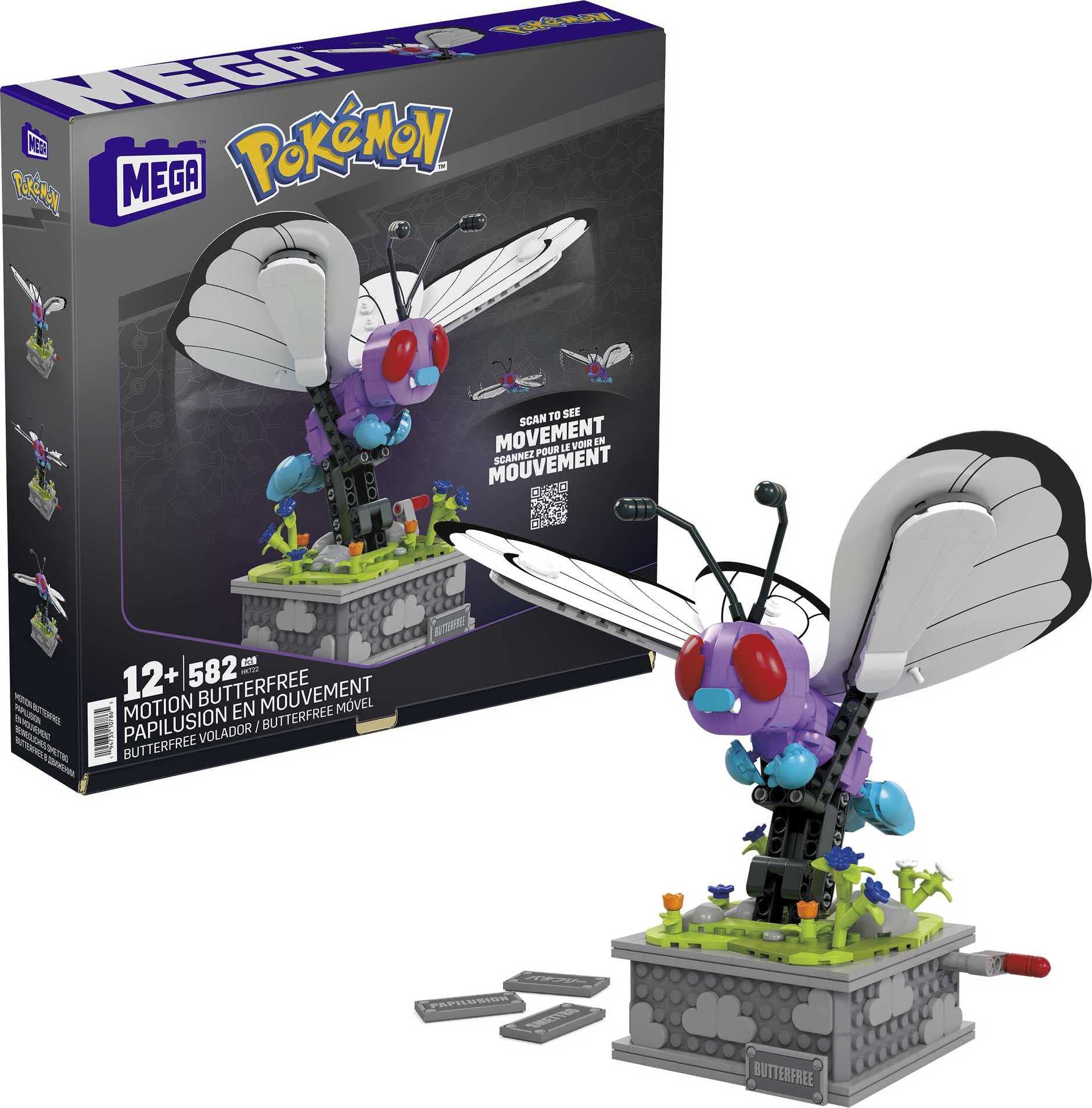 Pokemon Mega Construx Bauset Motion Smettbo 22 cm
