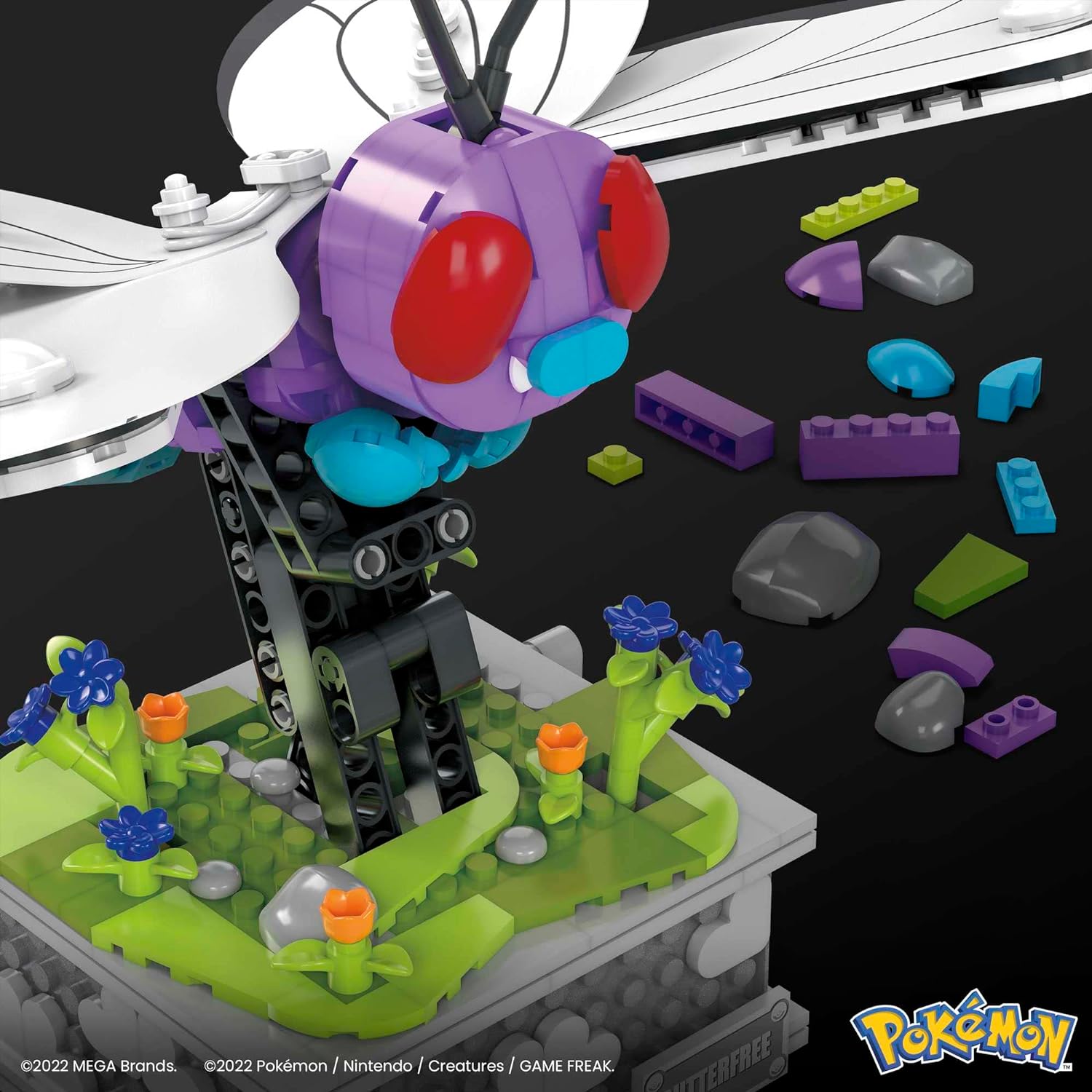 Pokemon Mega Construx Bauset Motion Smettbo 22 cm