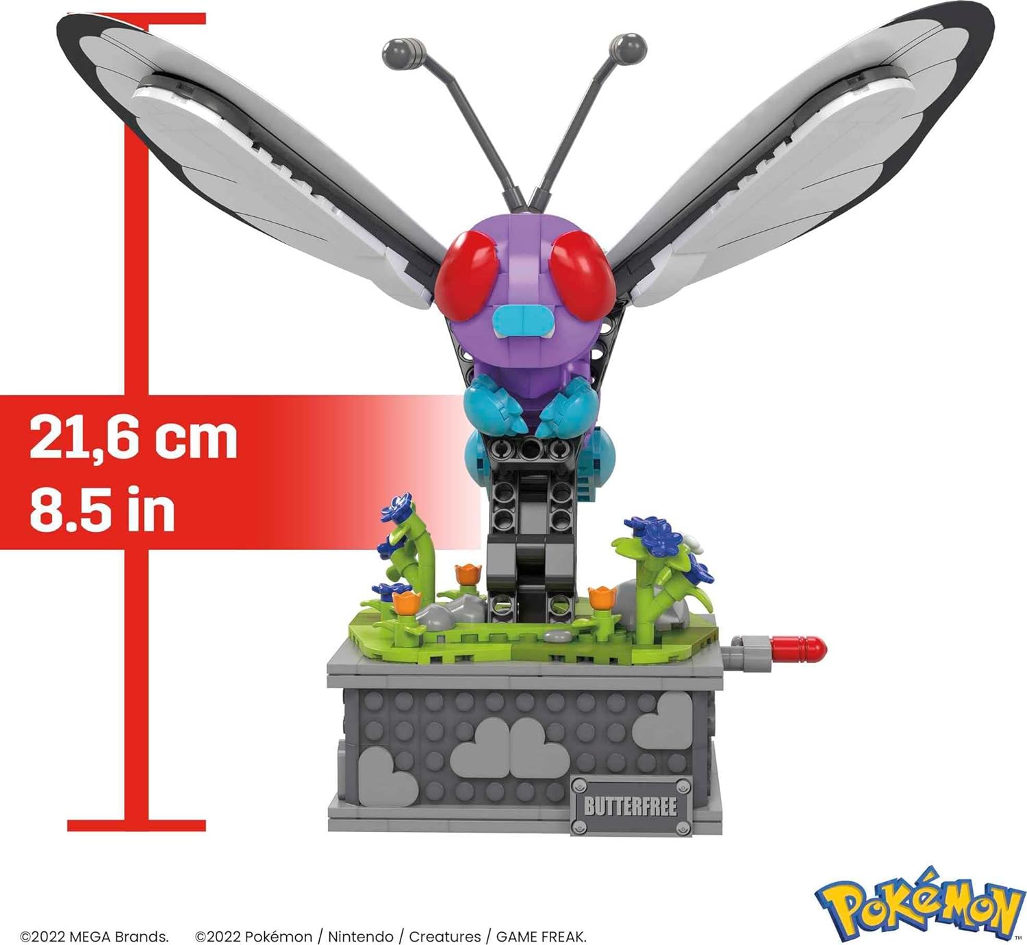 Pokemon Mega Construx Bauset Motion Smettbo 22 cm