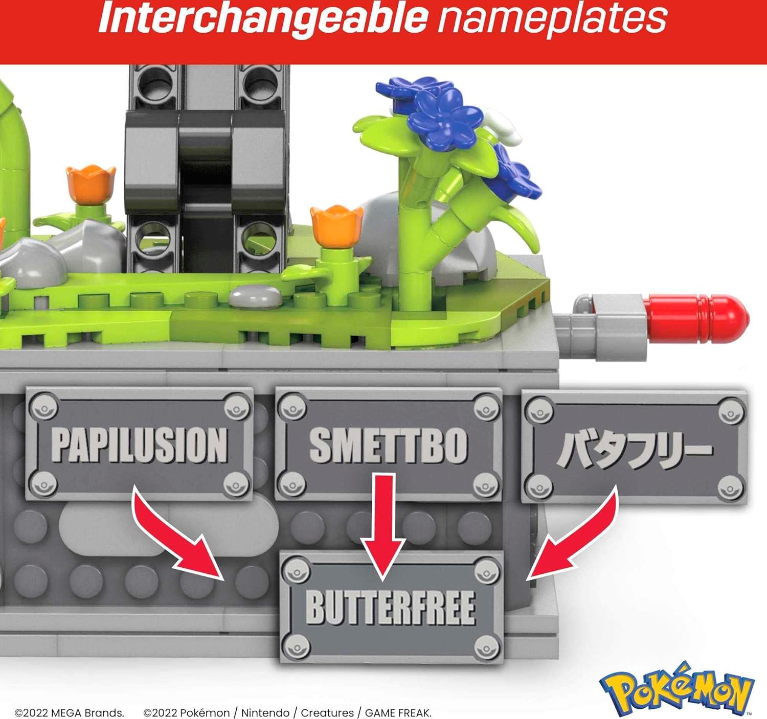 Pokemon Mega Construx Bauset Motion Smettbo 22 cm